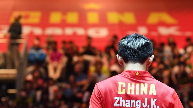 张继科 CHN vs 斯托亚诺夫 ITA 香港公开赛男单资格赛第二轮