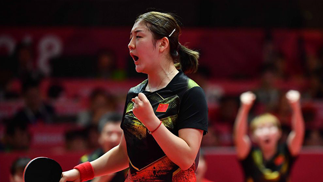陈梦 3-1 丁宁 全国乒乓球锦标赛 女子团体1/4决赛