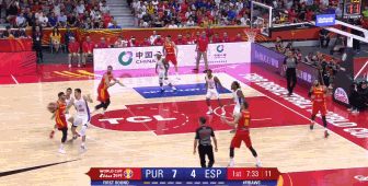 卢比奥埋伏底角 射进三分.gif