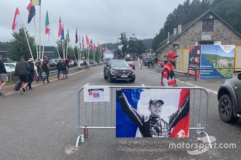 Anthoine Hubert tribute at Belgian GP