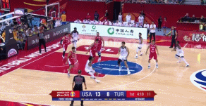 洛佩兹后撤步三分.gif