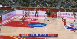 约基奇神级脑后传球1.gif