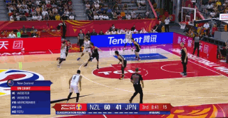 科里-韦伯斯特助攻阿伯克龙比命中三分.gif