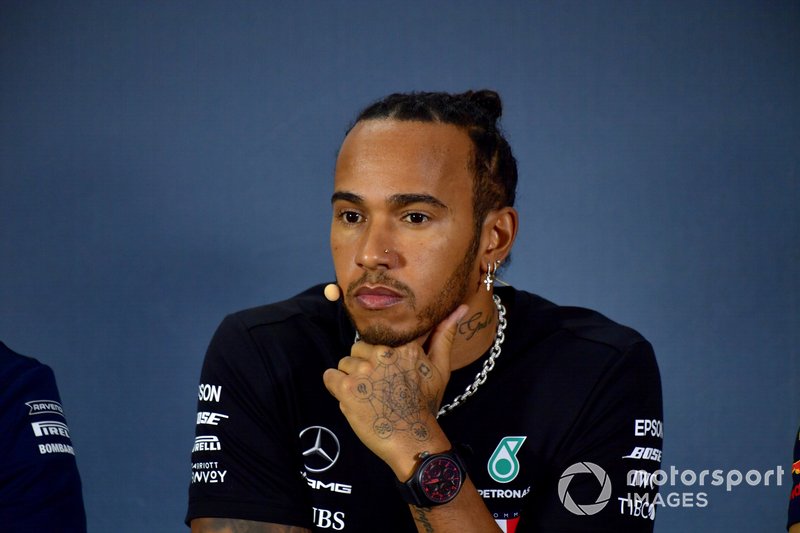 Lewis Hamilton, Mercedes AMG F1 in the Press Conference 