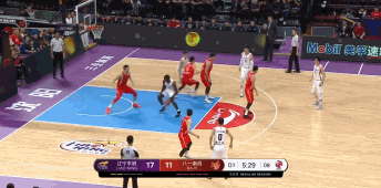 巴斯篮下强打得分.gif