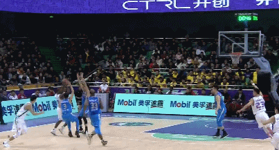哈德森金鸡独立压哨3分命中.gif