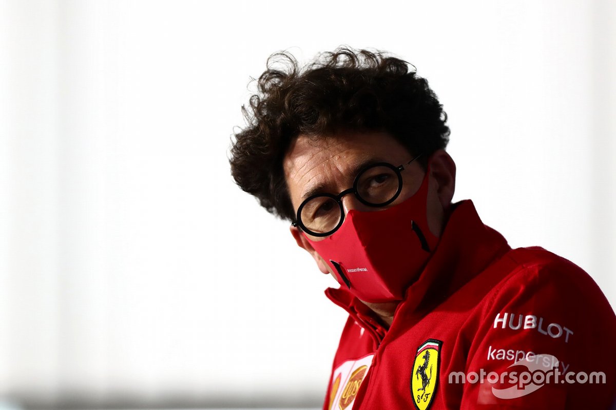 Mattia Binotto, Team Principal Ferrari, in the Team Principals Press Conference