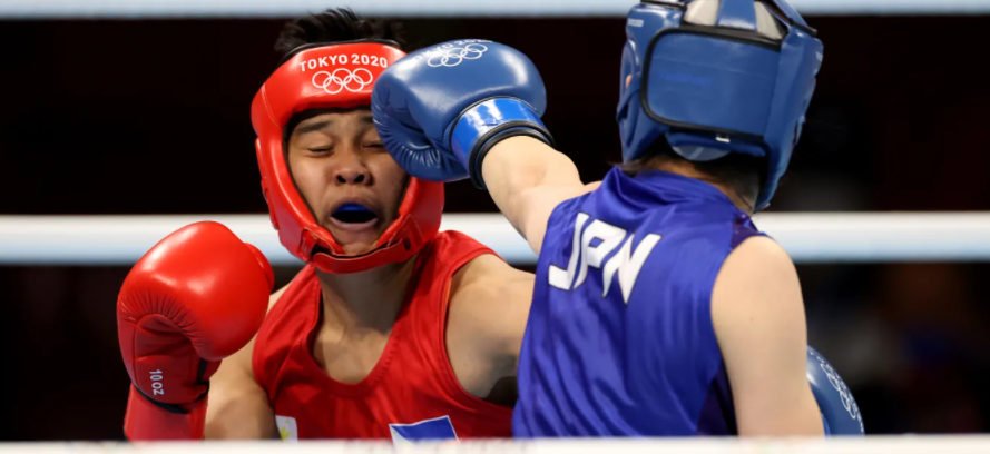 奥运拳击女子54-57公斤级决赛：入江圣奈摘日本女子拳击奥运首金