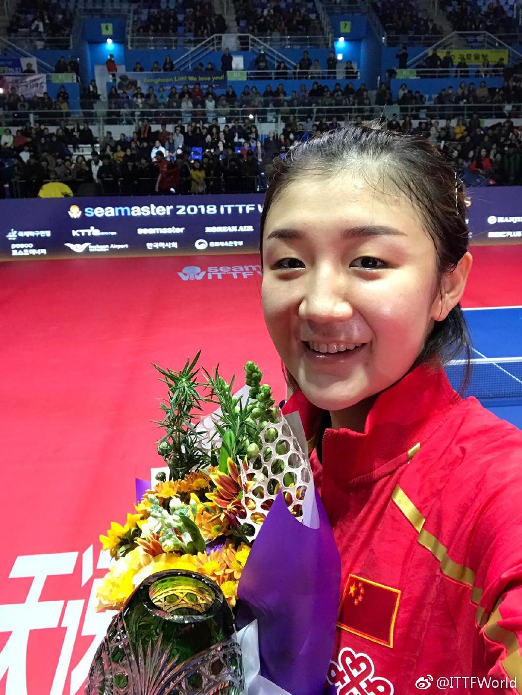 陈梦-国际乒联总决赛女单冠军 2954票 投票