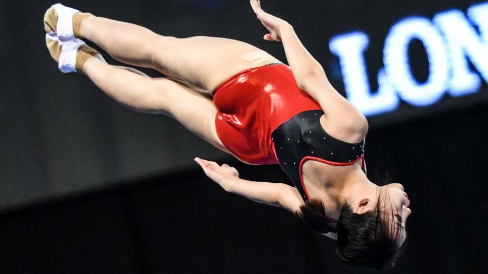 亚运会女子蹦床 女神刘灵玲强势夺冠再添一金