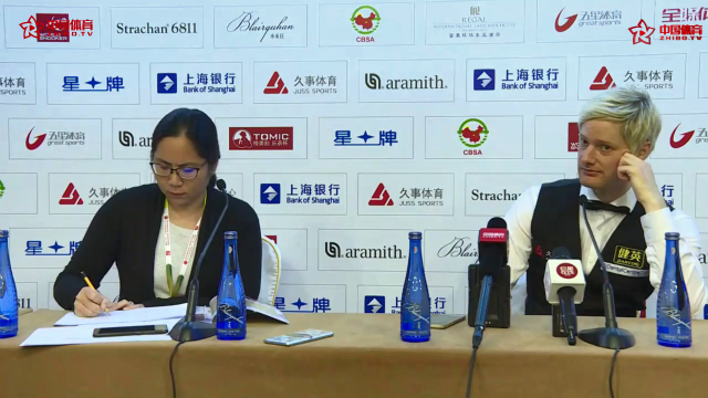 罗伯逊：丁俊晖现在的经历跟我之前很像，他承受了很大的压力，排名并不重要 | 2019上海大师赛