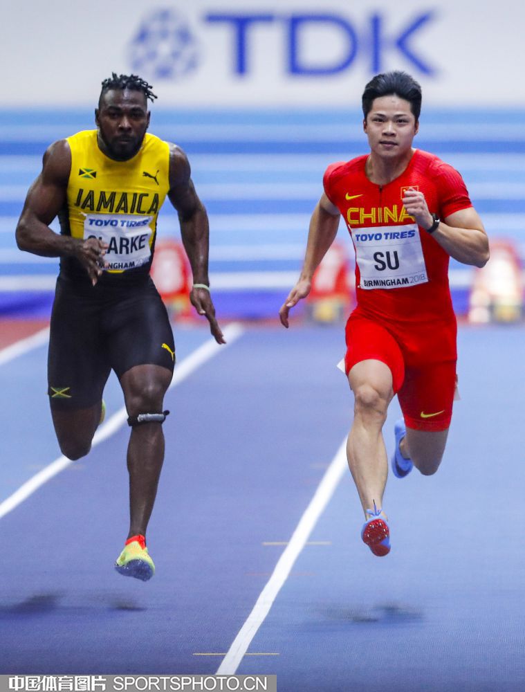 世界室内田径锦标赛3日上午进行了男子60米的预赛,中国选手苏炳添和