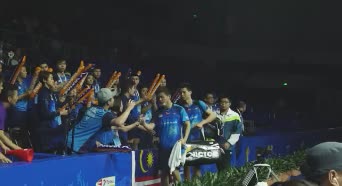 虽败犹荣！ 马来西亚双打组合赛后退场