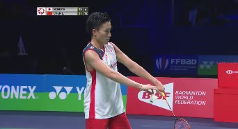 难得一见 谌龙一拍杀死桃田贤斗