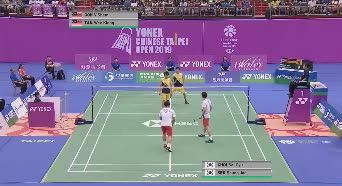 2019中国台北公开赛男双决赛 吴蔚昇/陈蔚强2-1徐承宰/崔率圭 精彩集锦