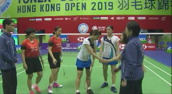 2019香港赛女双决赛  陈清晨/贾一凡vs张艺娜/金慧琳 精彩集锦